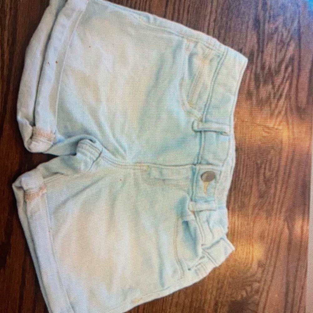 Gap Light Blue MiDI Rolled-Hem Denim shorts size 7